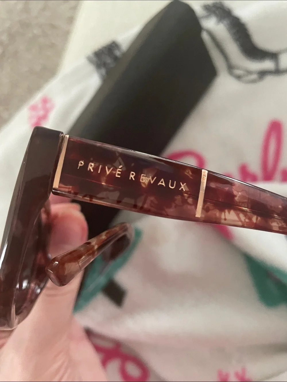 New prive Revaux Buena Vista Sunglasses - Blush Tort